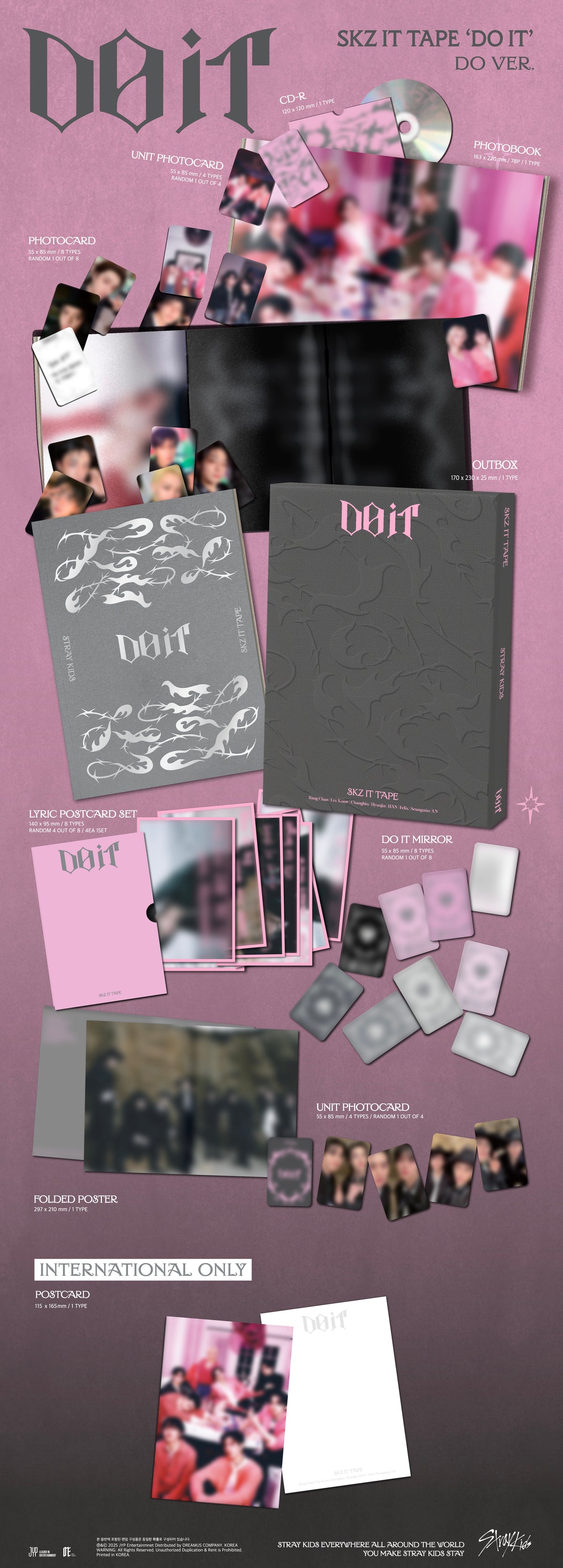 Stray Kids - SKZ IT TAPE 'DO IT' (IT VER.) ( Exclusive, CD Stray Kids - SKZ IT TAPE 'DO IT' (IT VER.) ( Exclusive, CD