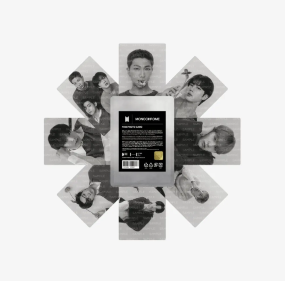 BTS - MONOCHROME OFFICIAL MD MINI PHOTO CARD SET