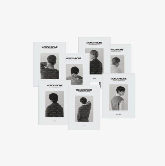 BTS - MONOCHROME OFFICIAL MD POSTCARD BOOK