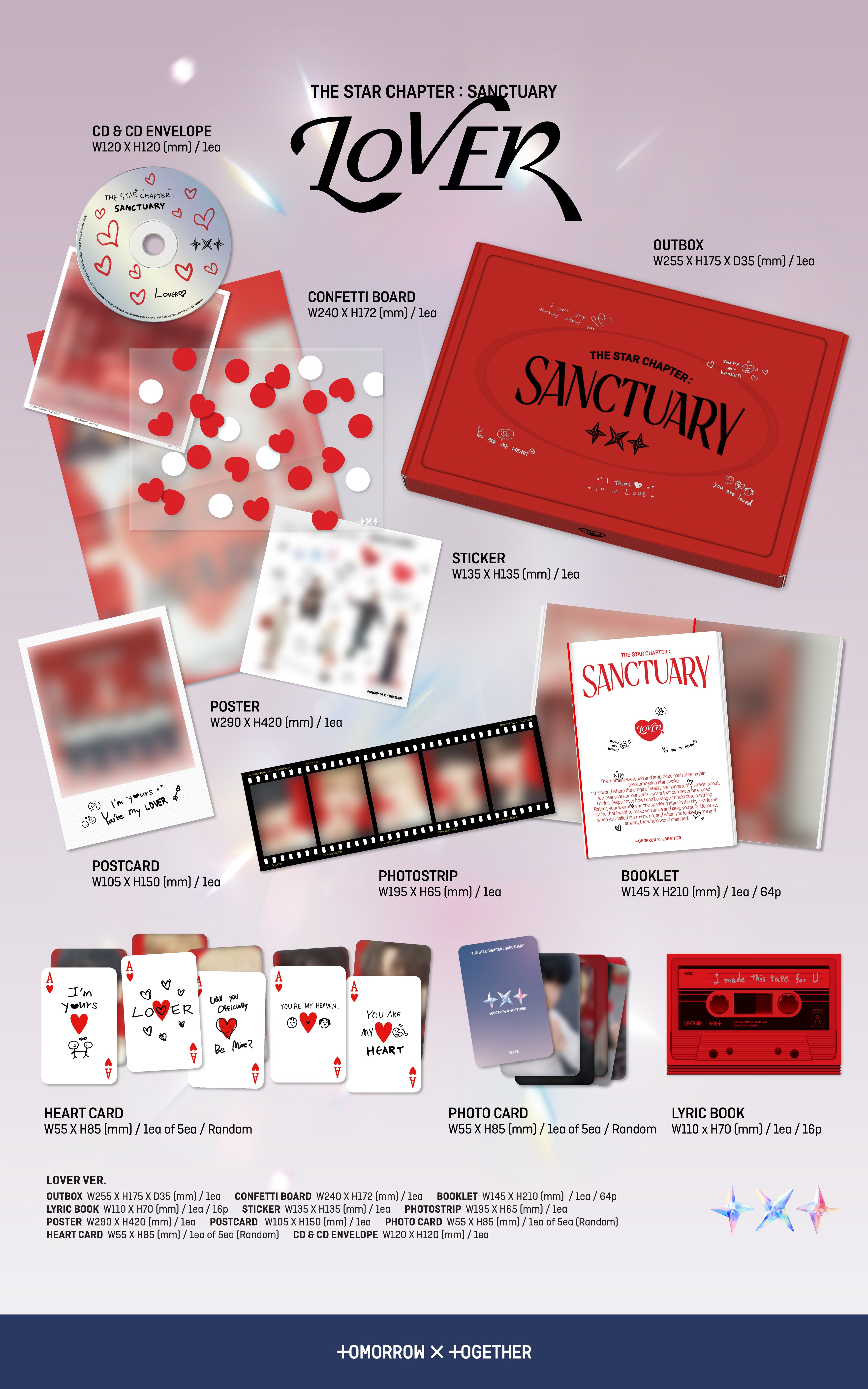 TXT SANCTUARY kpopnara US ラキドロ トレカ 5枚セット TXT ラキドロ 5枚セット STAR TXT SANCTUARY kpopnara US ラキドロ