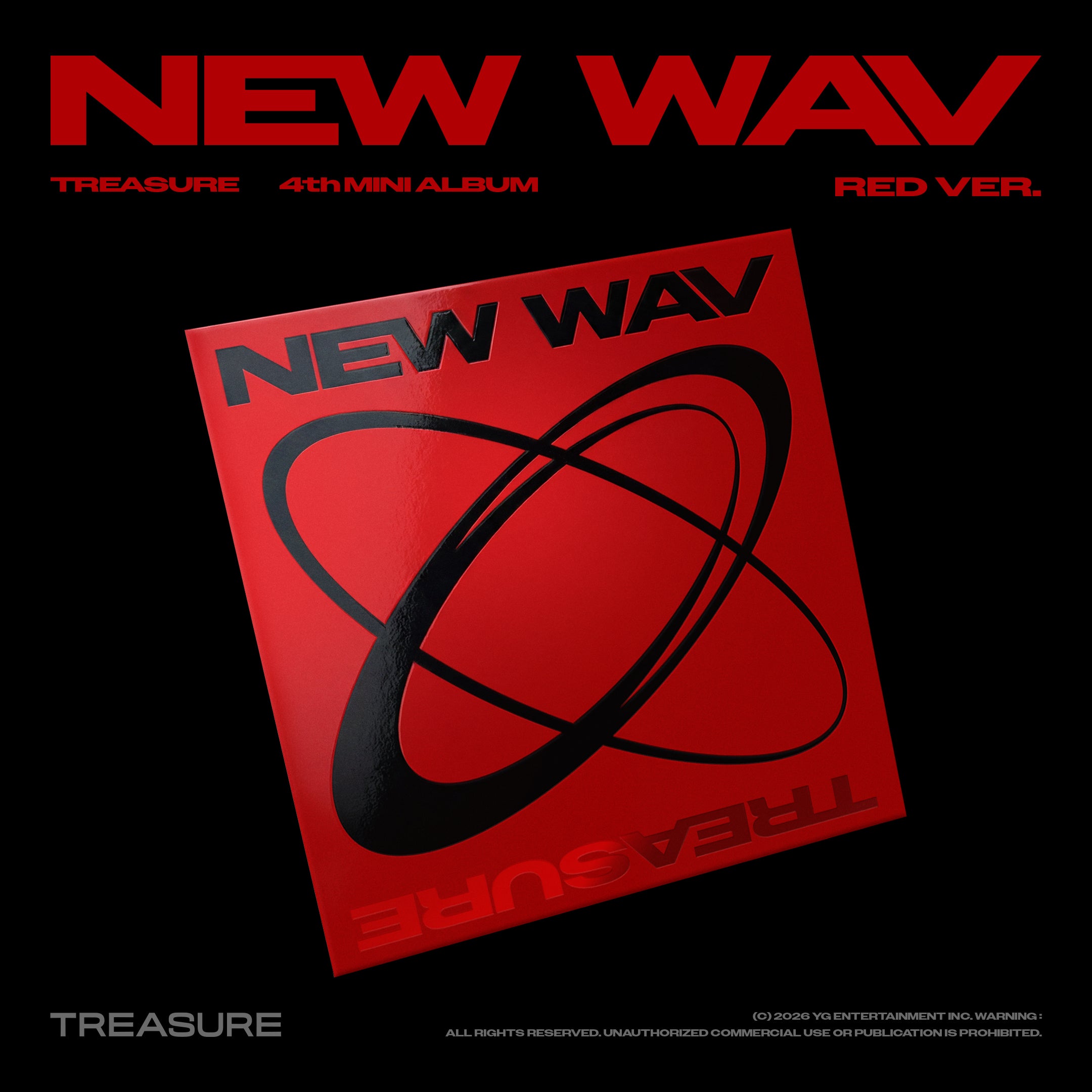 PRE-ORDER] TREASURE - 4th MINI ALBUM [NEW WAV] (RED/ICE VER