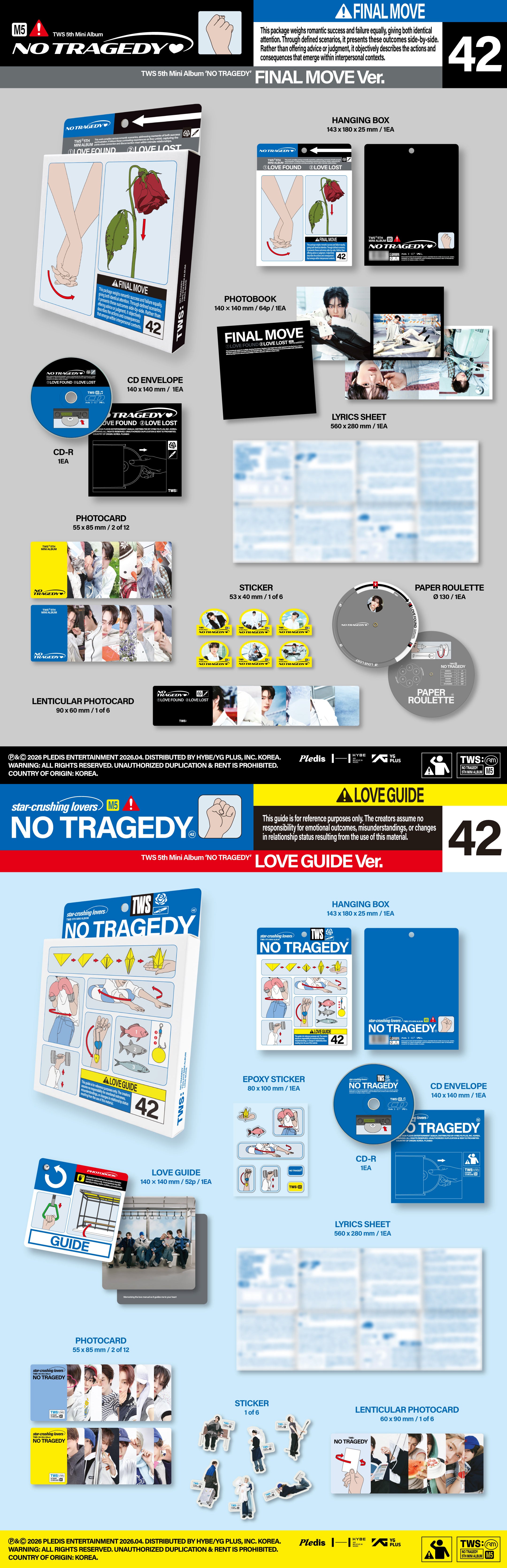 TWS - 5th Mini Album 'NO TRAGEDY' (FINAL MOVE Ver.) (Kpop Nara Exclusi