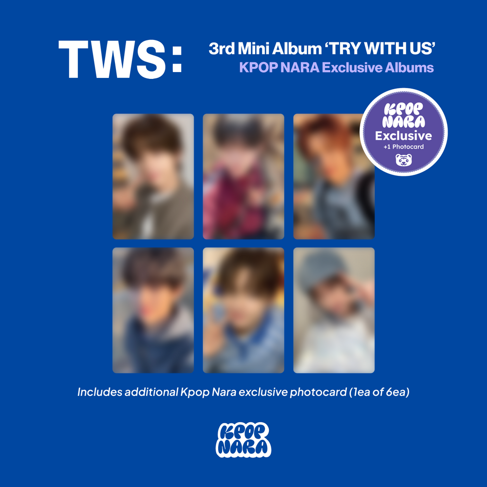 TWS TRY WITH US KPOP NARA EXCLUSIVE PHOTOCARD