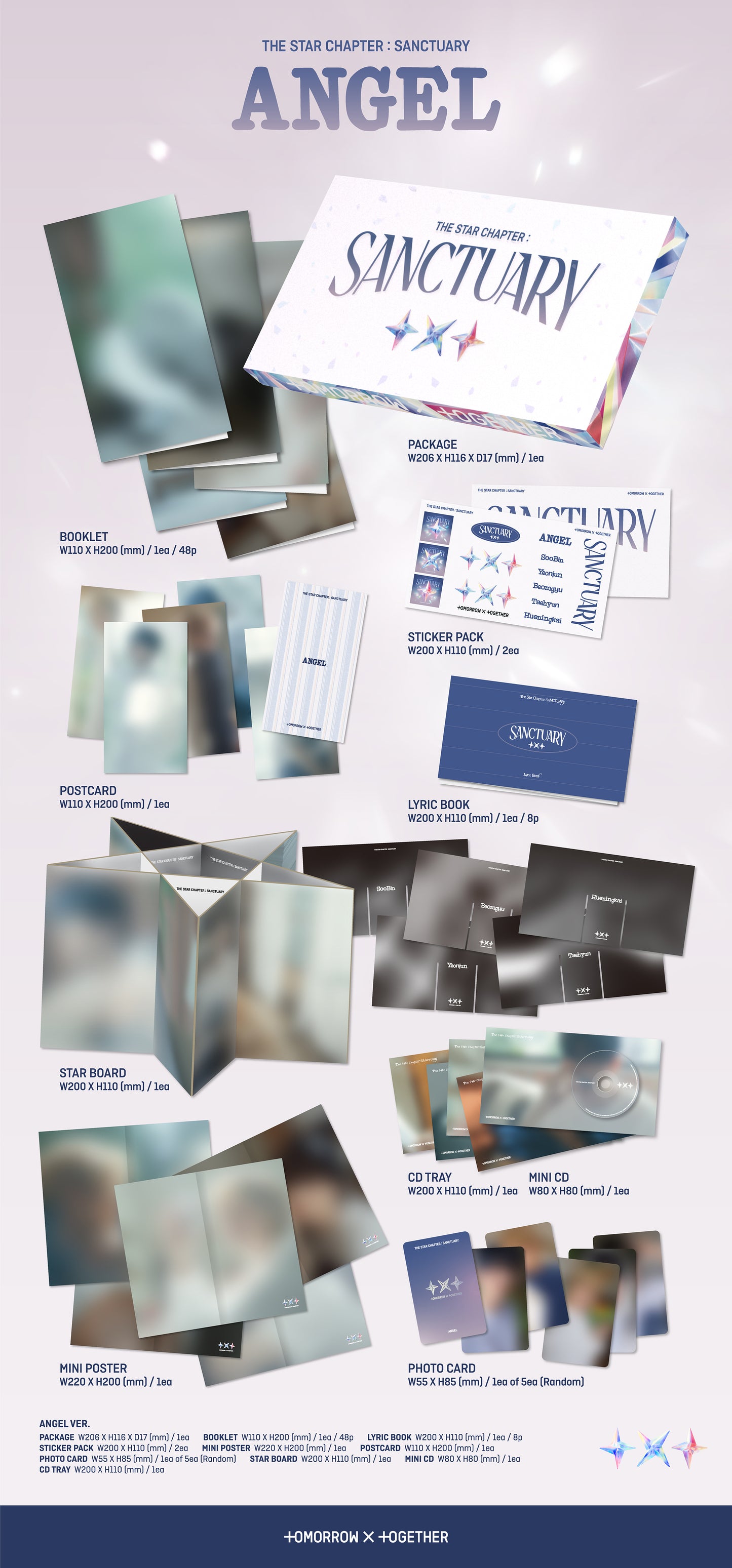 TXT - THE STAR CHAPTER: SANCTUARY [ANGEL VER] (RANDOM)