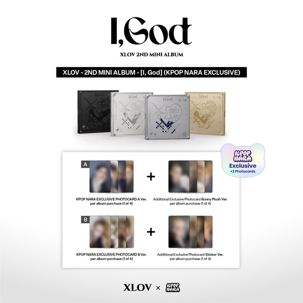 XLOV - 2nd MINI ALBUM [I,God] (Kpop Nara Exclusive - B Ver.)