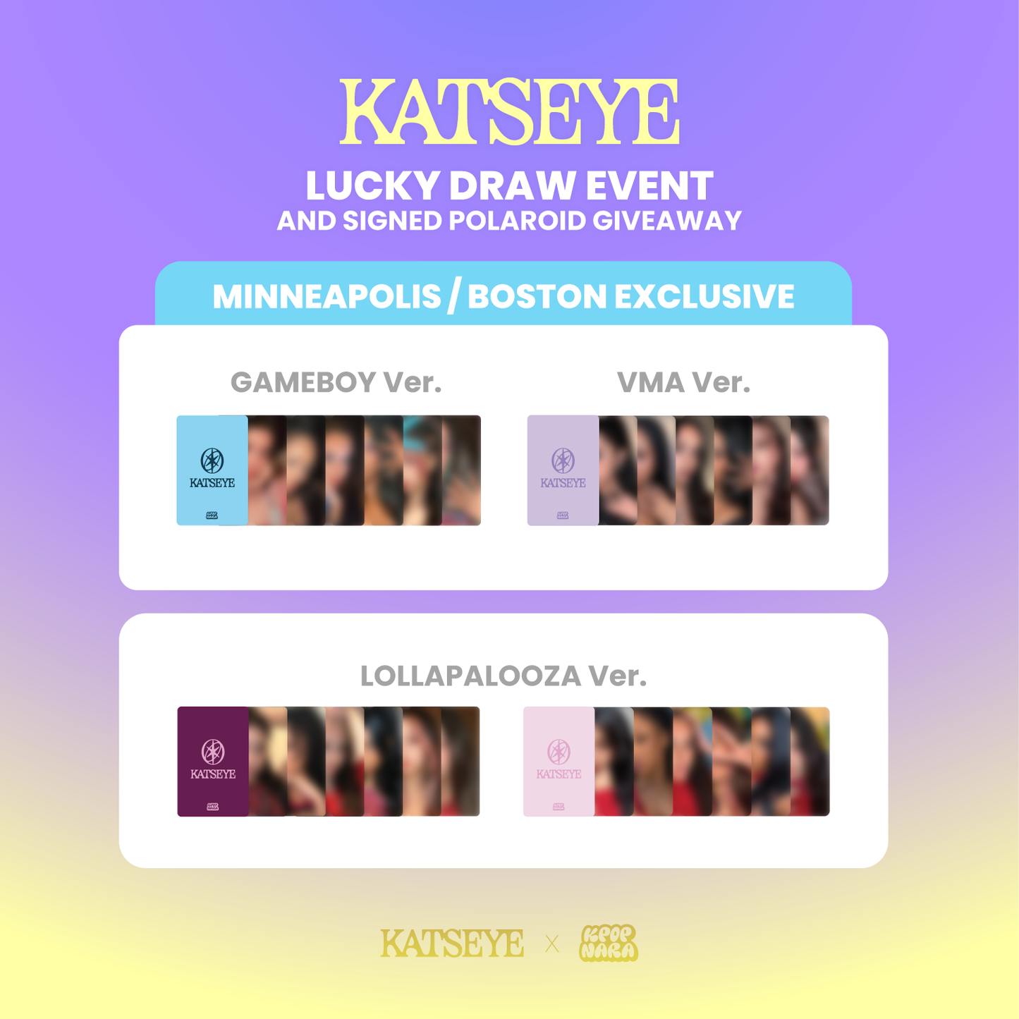[PRE-ORDER] KATSEYE - BEAUTIFUL CHAOS TOUR [KPOP NARA EXCLUSIVE LUCKY DRAW] [MIN & BOS VER.]