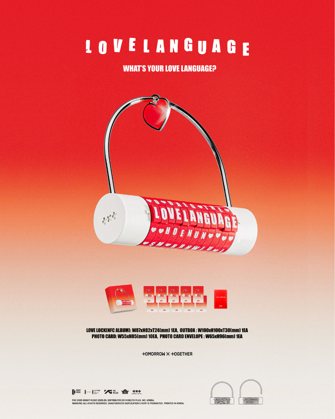 [PRE-ORDER] TXT - LOVE LANGUAGE (LOVE LOCK VER.) [LIMITED EDITION]