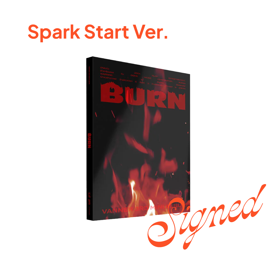 VANNERアルバム VANNER - BURN (3RD MINI ALBUM) [SIGNED] – Kpop Nara