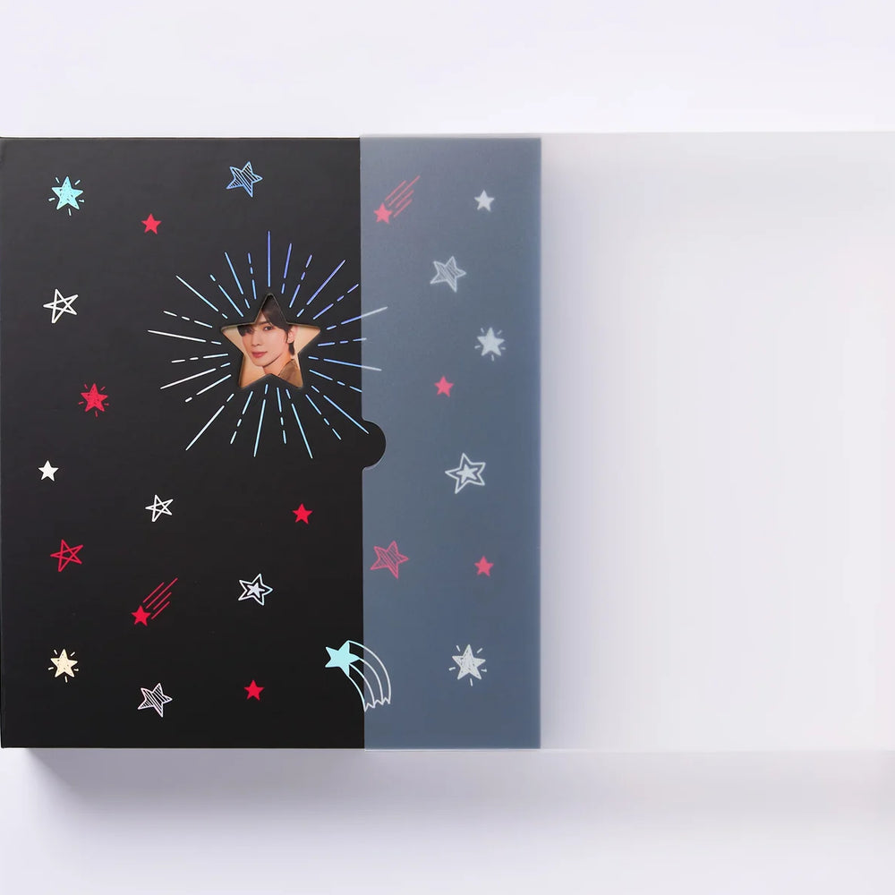 [KPOP STATIONERY] A4 BINDER BLACK SHOOTING STAR