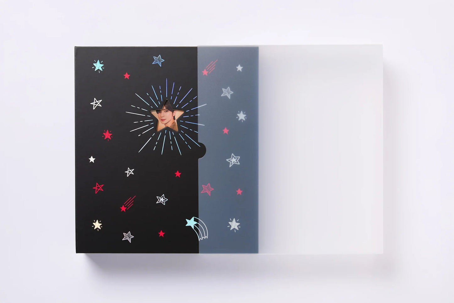 [KPOP STATIONERY] A4 BINDER BLACK SHOOTING STAR