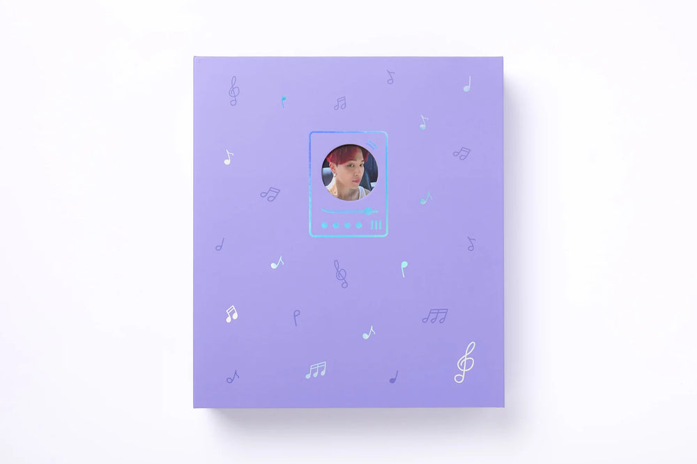 [KPOP STATIONERY] - A4 BINDER PURPLE MUSIC