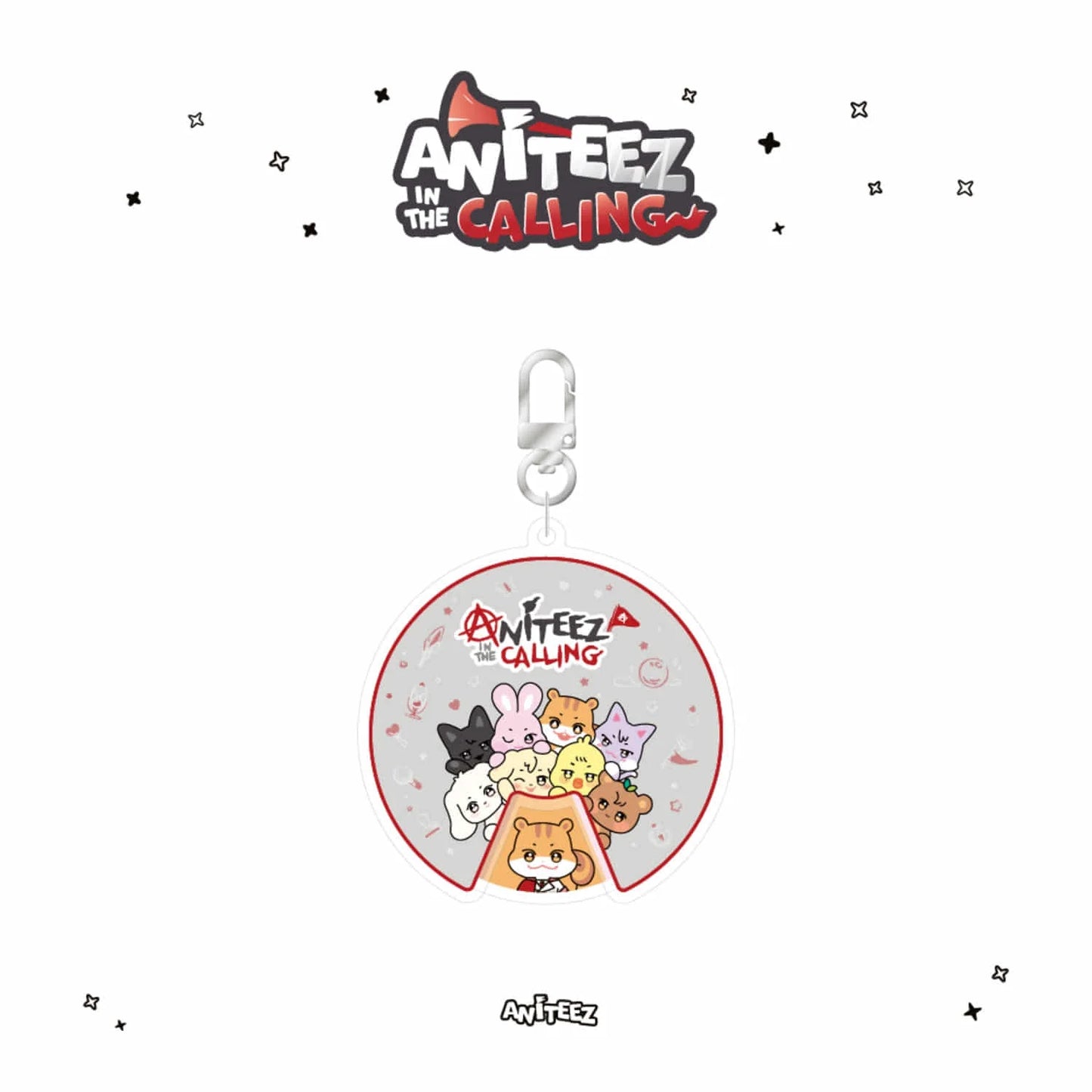 ATEEZ - ANITEEZ IN THE CALLING ACRYLIC ROULETTE KEYRING