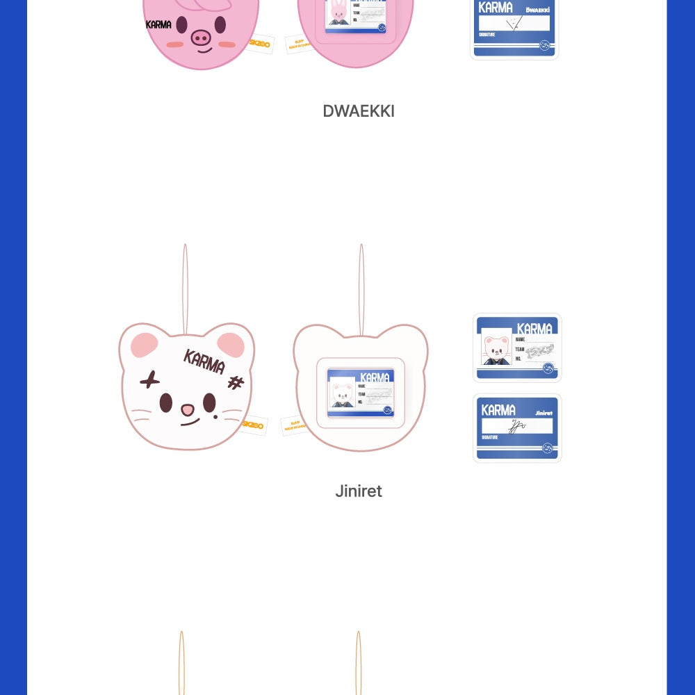 
                      
                        [ROUND 1 PRE-ORDER] STRAY KIDS - KARMA SKZOO NAME TAG (KARMA VER.)
                      
                    