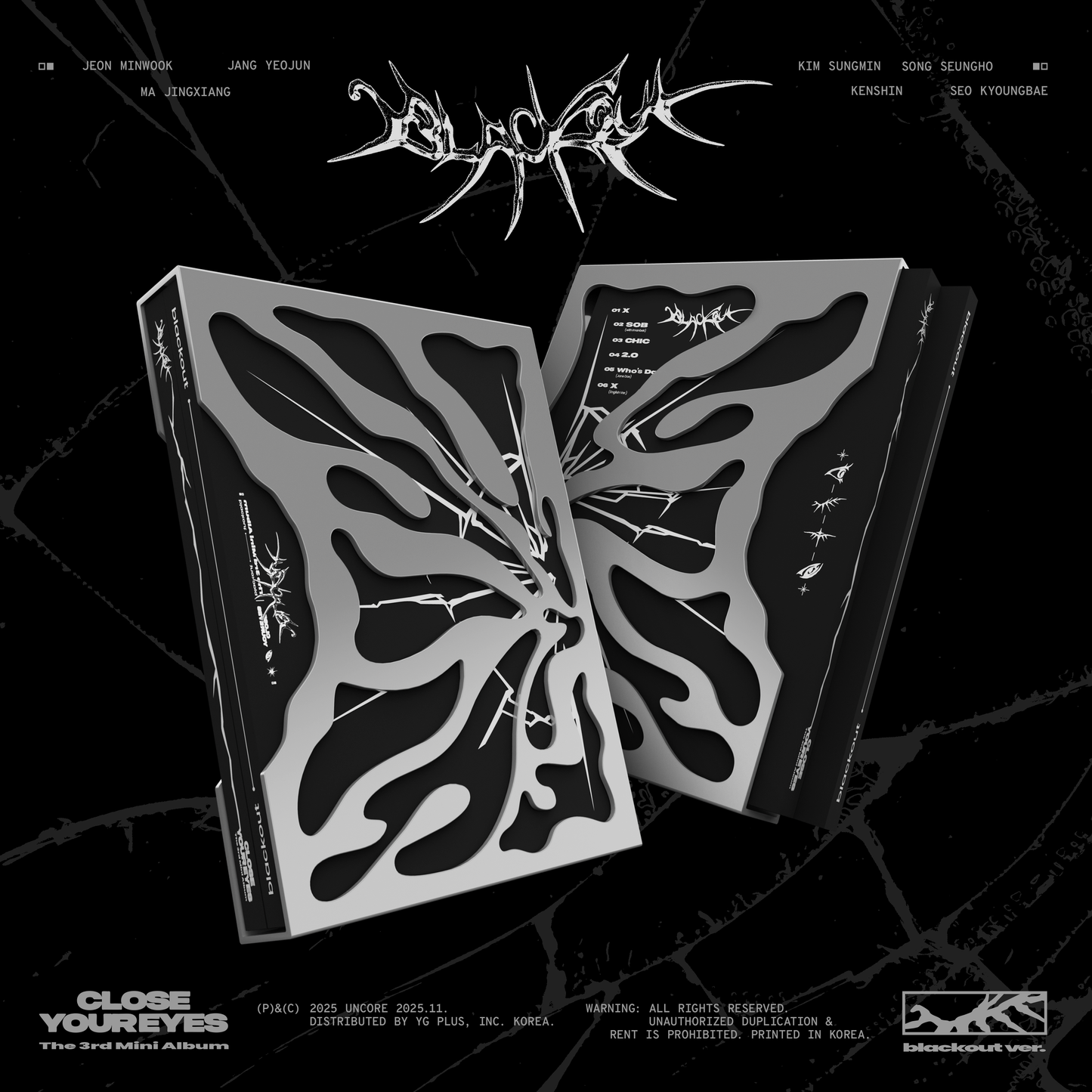 [PRE-ORDER] CLOSE YOUR EYES - BLACKOUT (3RD MINI ALBUM) [KPOP NARA EXCLUSIVE LUCKY DRAW]