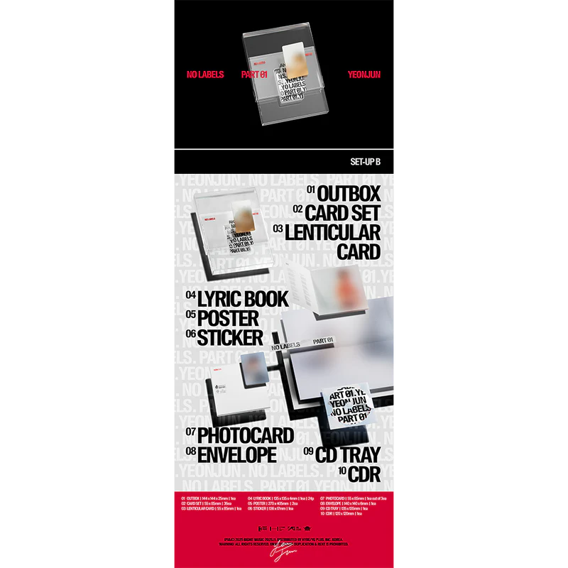
                      
                        [PRE-ORDER] TXT: YEONJUN - NO LABELS : PART 01 [KPOP NARA EXCLUSIVE]
                      
                    