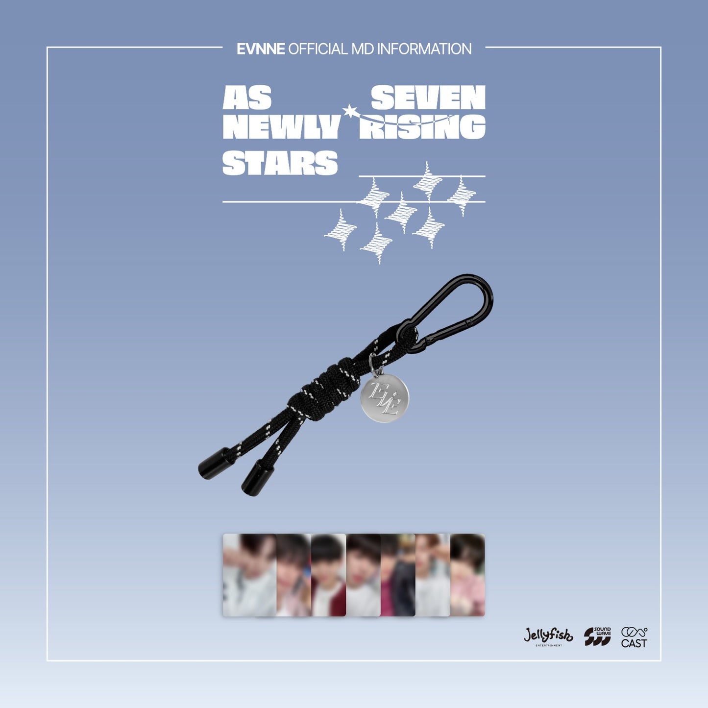 EVNNE - AS SEVEN NEWLY RISING STARS KEYRING
