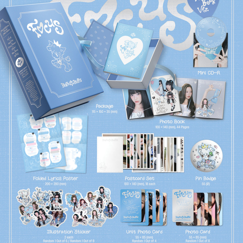 
                      
                        [PRE-ORDER] HEARTS2HEARTS - FOCUS (1ST MINI ALBUM) [KPOP NARA EXCLUSIVE] [RULE BOOK]
                      
                    