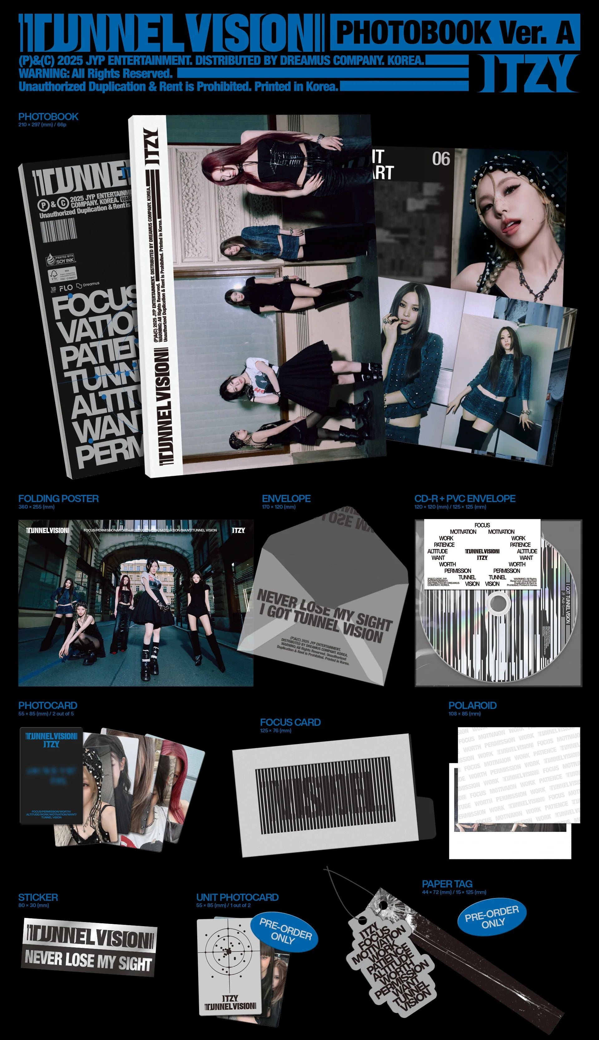 アイドル itzy tunnel vision kpopnara PRE-ORDER] ITZY - TUNNEL VISION [KPOP NARA EXCLUSIVE GIFT] – Kpop Nara