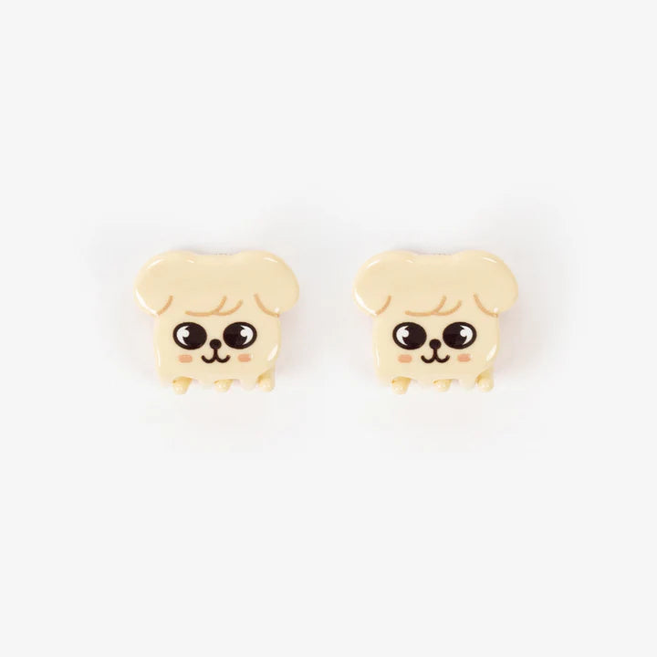 
                      
                        picture of two small hair clips with puppym faces
                      
                    