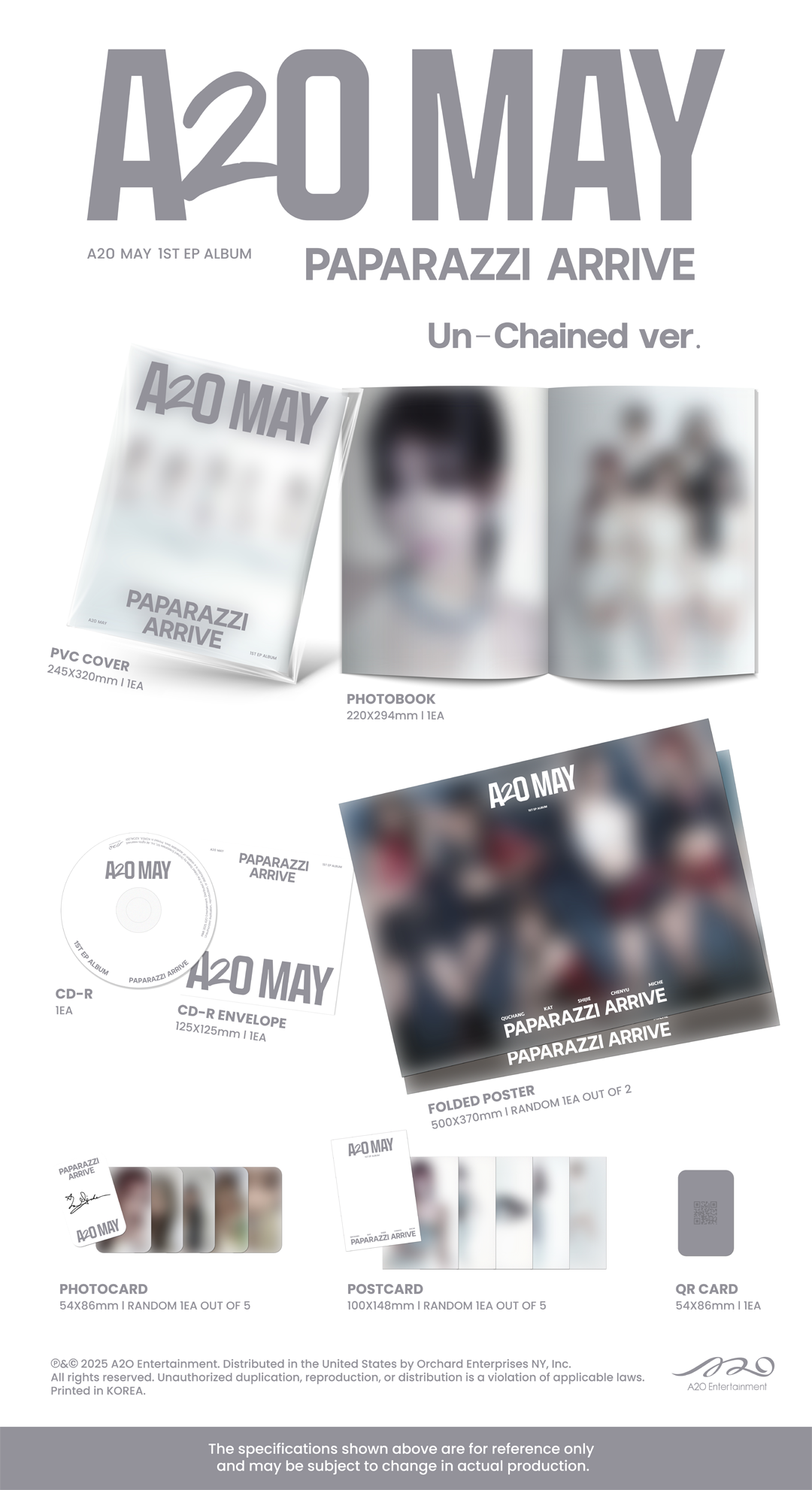 [PRE-ORDER] A2O MAY - PAPARAZZI ARRIVE (1ST MINI ALBUM)