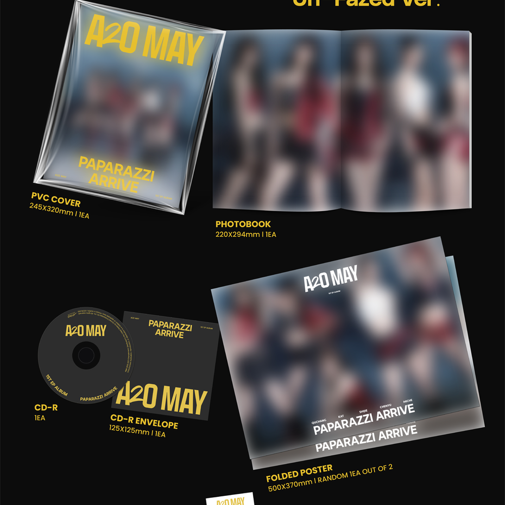 
                      
                        [PRE-ORDER] A2O MAY - PAPARAZZI ARRIVE (1ST MINI ALBUM)
                      
                    