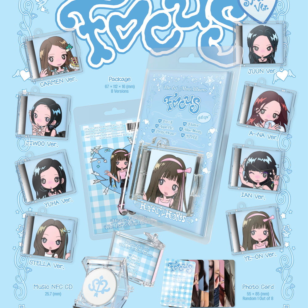 
                      
                        HEARTS2HEARTS - FOCUS (1ST MINI ALBUM) [KPOP NARA EXCLUSIVE] [SMINI]
                      
                    
